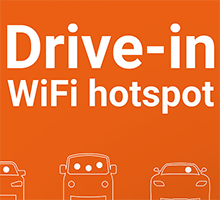 Drive-in WiFi hotspot