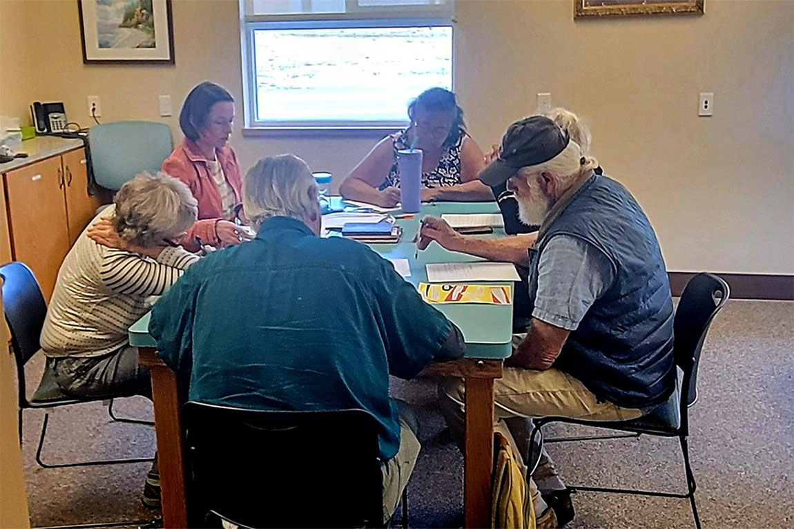 Poetry writing workshop at Clallam Bay Library.