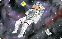 Astronaut Reading