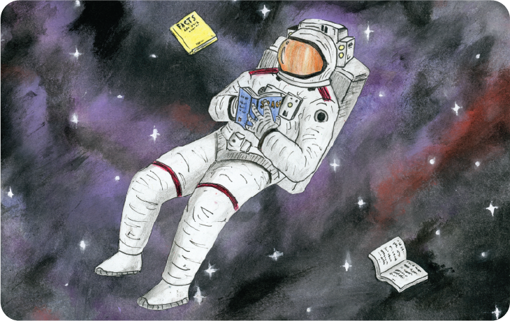 Astronaut Reading Astronaut Reading