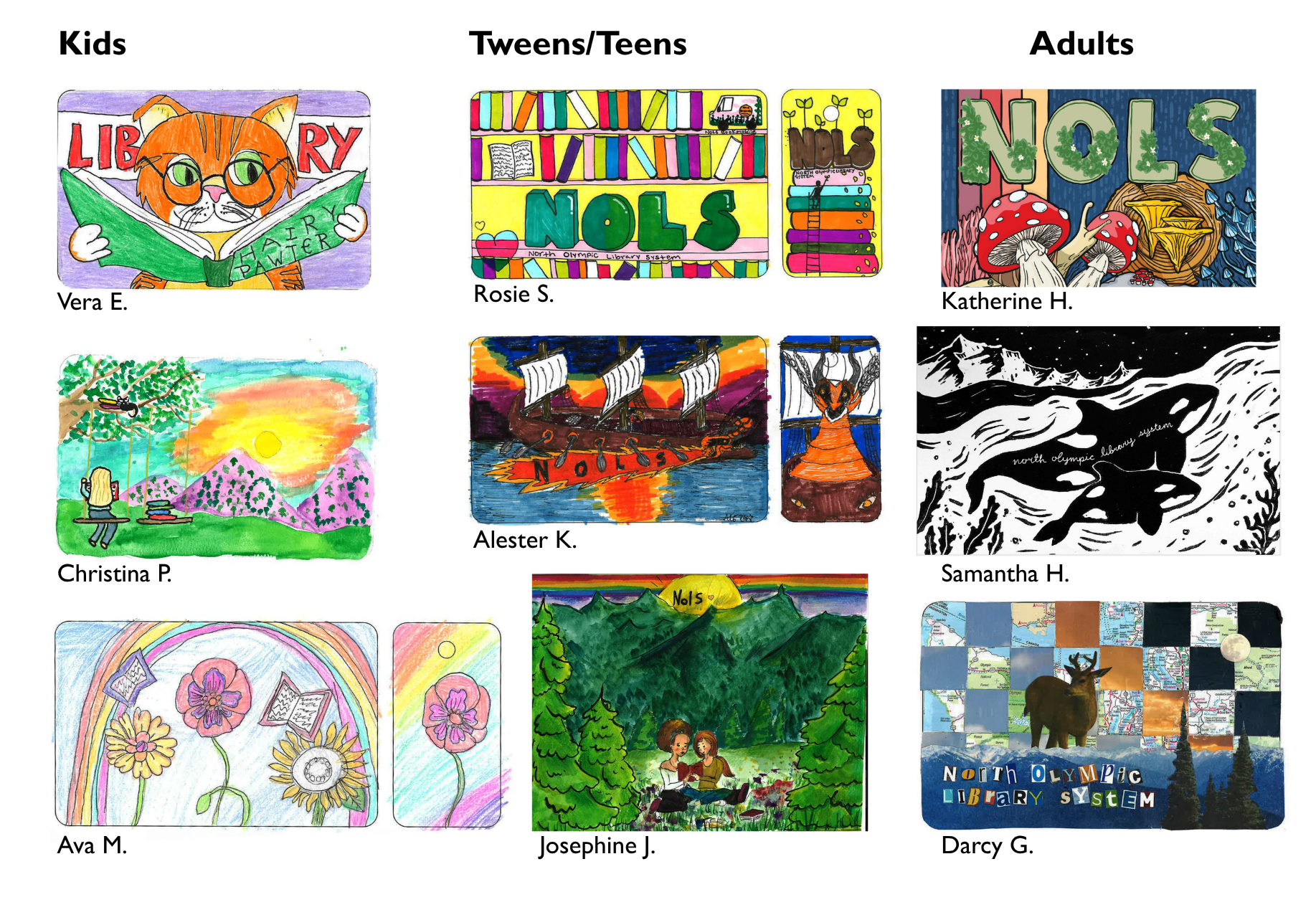 Library Art Contest Honorable Mentions Library Art Contest Honorable Mentions