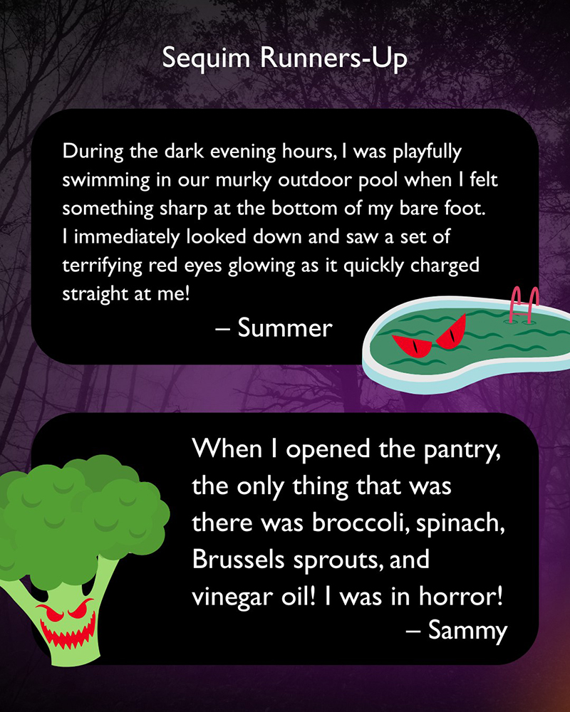 Spooky Story Contest - Sequim Runners-Up