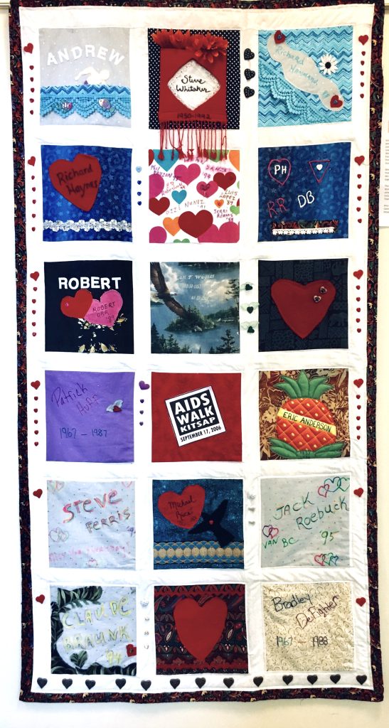 AIDSQuiltPanel-KitsapHealth AIDS Memorial Quilt Panel from Kitsap Regional Health District