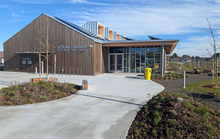 The entrance to the new Sequim Library.